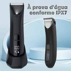 Aparador De Pêlos Corporais Com Display LCD Masculino Depilador À Prova D'água Barbeador Masculino Recarregável