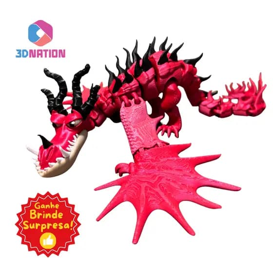 Boneco Dente de Anzol Pesadelo Monstruoso Como Treinar Seu Dragão figure Articulado