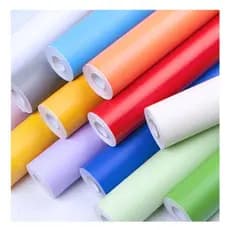 Adesivo em Papel Rolo 2 Mts x 45Cms para Imprimir e Etiquetar com Praticidade Decoração Artesanato 80 Micras Contato