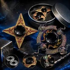 Kit 2 Spinner De Metal Fidget Hand Anti Stresse Brinde Festa
