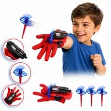 Luva Infantil Homem Aranha Lança Teia Spider Man
