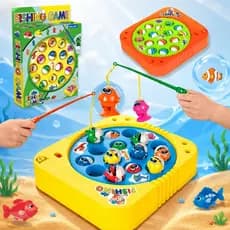 Brinquedo Pega Peixe Pesca Menino Menina 15 Peixes 3 Jogador