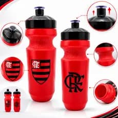 Squeeze Plástico Garrafa Flamengo 500ml Oficial Rubro Negro