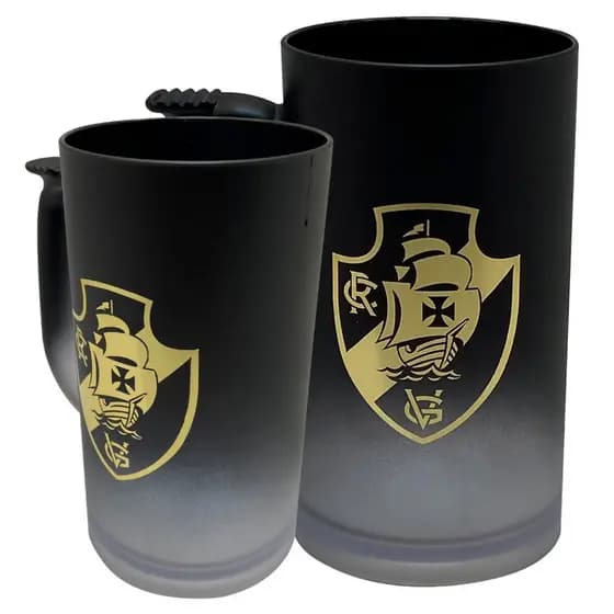 Caneca De Chopp Vasco 500ml Acrílico Oficial Torcedor Cruz De Malta Presente