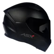 Capacete Asx City Para Moto Unissex Preto Fosco Solido + Viseira Fume ASX Original