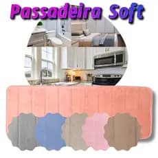 Tapete Soft Passadeira Grande Para Banheiro Antiderrapante Super Macio - 110x40cm