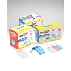 Chaveiro Identificador de Chaves com Etiqueta Maxcril - Kit Organizador de chaves Multicolorido