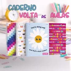 Caderno Universitário 10 Matérias jandaia Zip Modelos variados Capa Dura Resistente
