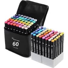 Kit 24 36 48 Canetinhas Touch com Ponta Dupla