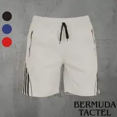 Bermuda Masculina Tactel e Ziper com Cordão Real Tecido Flanelado Ideal para Corrida ou Academia