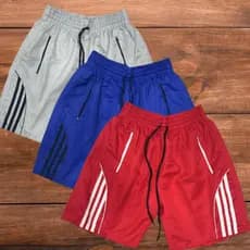 Kit 3 Short com Listra Masculino Bermuda Tactel Premium Shorts Tectel Kit Bermudas Masculinas Praia