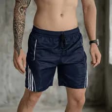 Short Bermuda Masculina Fitness Tactel Confortável com Zíper Cordão Ajustável Ideal Academia Corrida