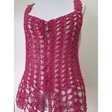 REGATA DE CROCHE-BLUSA REGATA ESTILO BATA