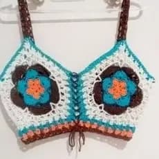 TOP CROPPED CROCHÊ
