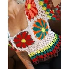 CROPPED CROCHÊ