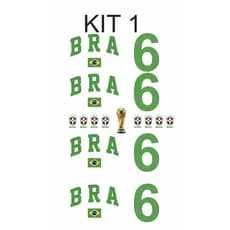 KITS DTF Têxtil Seleção Brasileira Copa do Mundo 2026 RUMO AO HEXA–Ideal para Camisetas E TECIDOS em gerais