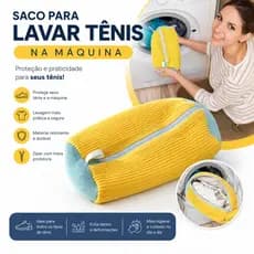Bolsa Protetora para Lavar Tênis Sapatos Profunda Proteção para Máquina Lavagem e  Limpeza Profunda