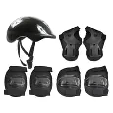 Kit Proteção Infantil Patins Patinete Bicicleta Bike Skate Capacete Joelheiras Cotoveleiras