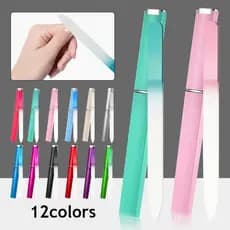 Lixa Plástica De Unhas De Vidro Cristal Manicure Ferramentas De
