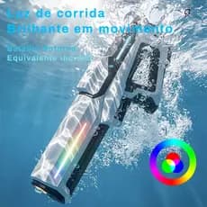 Pistola de Água Elétrica Brinquedo Recarregável – Spray Automático para Praia e Piscina