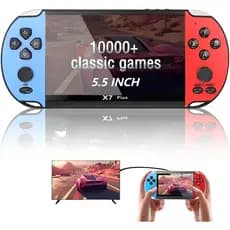 Videogame Portatil X7 PLUS Tela 5.5"/LH-5 6.5"/A-8290 4.8" PSP +5000 Jogos Retro 16GB,Console de Mão Memoria Expansivel