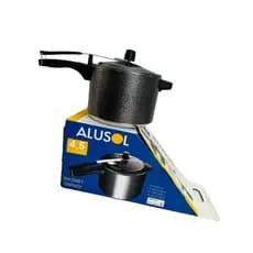 Alusol, Panela Pressão Polida 4,5L  com Fechamento interno