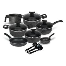 Kit De Panelas Viena Antiaderente 10 Peças Teflon