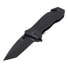 Canivete Tático Invictus Phanton Black Aço Quebra Vidro