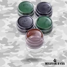 Kit Camuflagem Militar Torre Com 5 Cores Cremosas