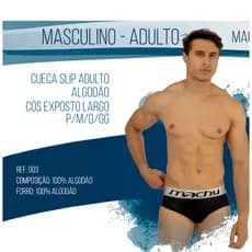 KIT 12 Cuecas Tradicional Slip Adulto Lisa 100% Algodão Com Cós Largo P/M/G/GG