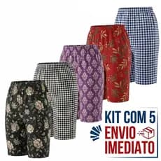 Kit 5/3 Unidades Bermudas de Senhora – Frescor e Conforto o Dia Todo