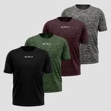 Kit 4 Camisetas New Fluid Dry Alpha  Masculina