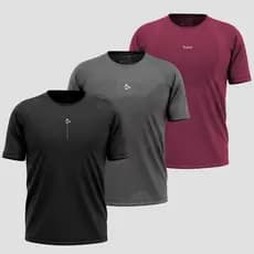 Kit 3 Camisetas Apex Sem costura Alpha