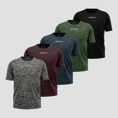 Kit 5 Camisetas New Fluid Dry Alpha Co Masculina