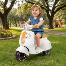 Triciclo Avespa scooter Elétrico infantil 6v com luz e som suporta até 30kg Pimpi