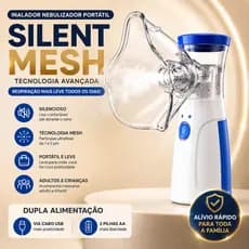 Inalador Nebulizador Mesh Portátil Silencioso Adulto E Infantil Aparelho Inalação Pilha USB