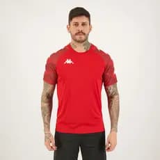 Camisa Kappa Raglany Vermelha