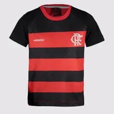 Camisa Flamengo Principia Juvenil Preta e Vermelha