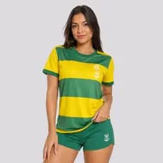 Camisa Flamengo Pairar Feminina Verde e Amarela