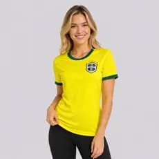 Camisa Brasil Canarinho Feminina