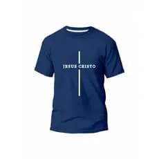 Camisa básica estampada camiseta masculina feminina Igreja Cruz Sagrada Jesus Cristo 100% algodão unissex