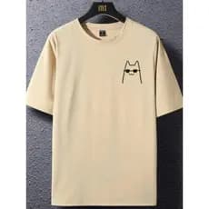 Camiseta Camisa Basica Estampada Casual Algodão Malha 30.1
