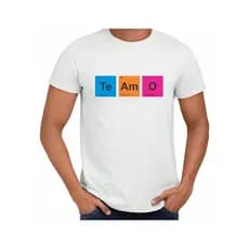 Camisa Te Amo Elementos Químicos Tabela Periódica