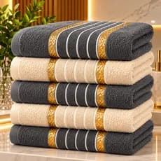 Kit Toalha Banho Macia 100% Algodão Alta Absorção Resistente 70 x 135cm