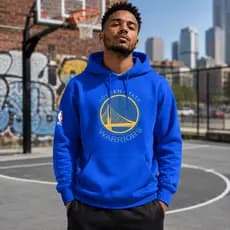 Moletom Canguru Golden State Warrios Blusa de Frio Time Basquete 100% Algodão Premium