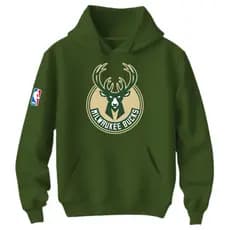 Moletom Canguru Milwaukee Bucks Blusa Basquete Masculina Estampada Time 100% Algodão Premium