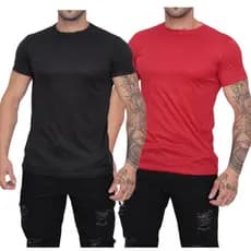 KIT 2 Camisas Dry-Fit Masculina Manga Curta Para Academia Corrida Camiseta Exercício