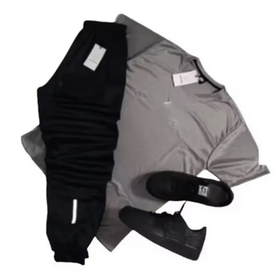 KIT JOGGER CALÇA + CAMISETA REFLETIVO PROMOÇÃO OUTONO INVERNO OUTONO