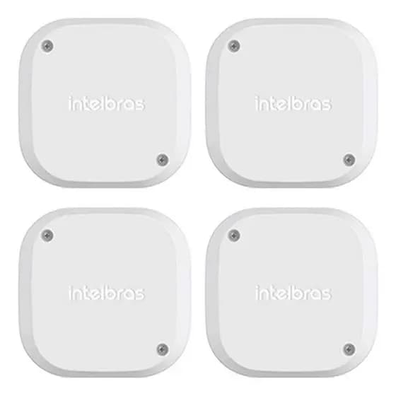 Kit 4 Caixas Organizadora de Plugs e Passagem de Cabo Para CFTV VBOX 1100 Intelbras