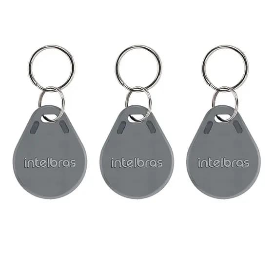 kit 03 Chaveiros de acesso por proximidade RFID TH 1000 MF Tag 13,56 MHz Intelbras